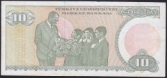 7.EMİSYON 1.TERTİP 10 LİRA A38 696666 ÇOK TEMİZ