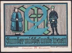 Almanya 2 Mark Notgeld 1922 Çilaltı Çil