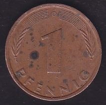 Almanya 1 Pfennig 1971 D