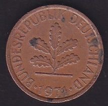 Almanya 1 Pfennig 1971 D