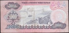 6.Emisyon 3.Tertip 1000 Lira F86 287290 Çok Temiz