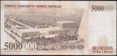 7.Emisyon 5 000 000 Lira E38 427872 Çok Temiz+