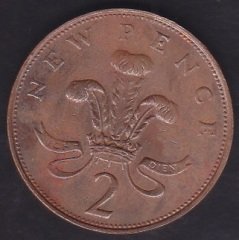 İNGİLTERE 2 PENCE 1971 eski para değerleri