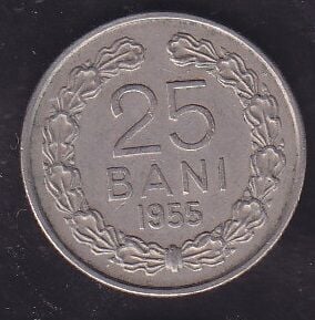 Romanya 25 Bani 1955