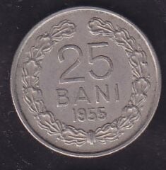 Romanya 25 Bani 1955