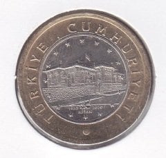 2020 Yılı Meclis'in Açılışının 100.Yılı 1 Lira Hatıra Para Çil - Ters