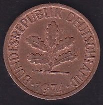 Almanya 1 Pfennig 1974 D