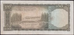 5.Emisyon 1.Tertip 100 Lira B11 26469 Çok Temiz+ ( Düzeltme var )