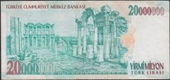 7.Emisyon 20 000 000 Lira A46 128262 Çok Temiz +
