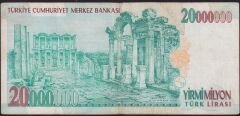 7.Emisyon 20 000 000 Lira E01 059430 Çok Temiz