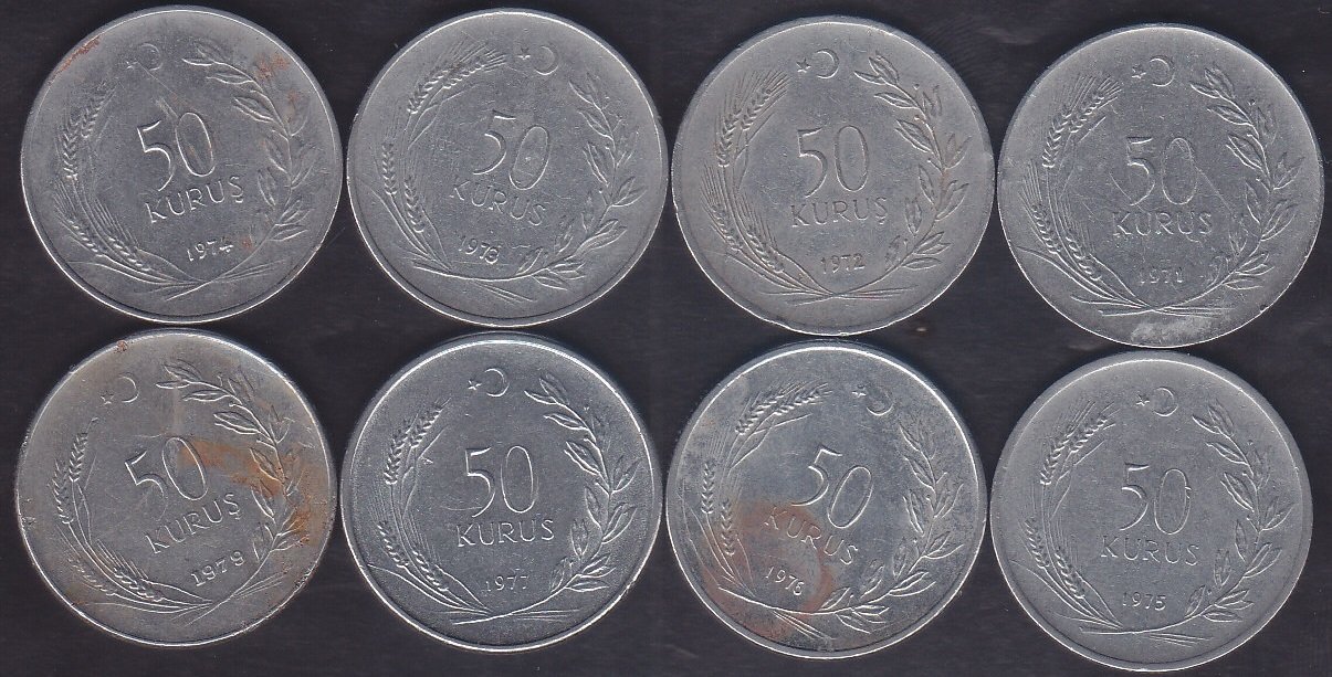 1971 - 1979 YILLARI 50 KURUS TAM TAKIM