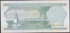 6.Emisyon 1.Tertip 10 Lira F43 400133 Çil