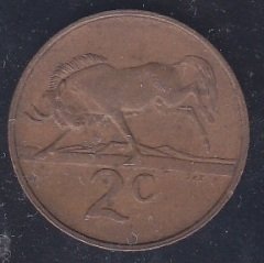 GÜNEY AFRİKA 2 CENT 1983 ÇOK TEMİZ