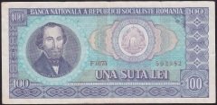 Romanya 100 Lei 1966 Çok Temiz Pick 97