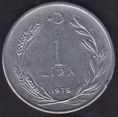 1975 Yılı 1 Lira Düz