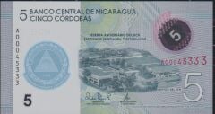 Nikaragua 5 Cordobas 2019 Çil Polimer (A00045333)