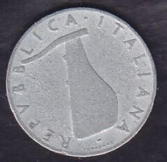 İtalya 5 Liret 1954