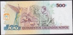 Brezilya 500 Cruzeiros 1990 Çilaltı Çil Pick 226b
