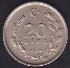 1984 Yılı 20 Lira