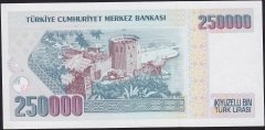 7.Emisyon 1.Tertip 250000 Lira A84 721107 Ççt Çilaltı