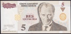 8.Emisyon 5 YTL D09 963030 Çil