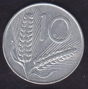 İtalya 10 Liret 1975