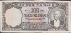 5.Emisyon 3.Tertip 100 Lira P13 009030 Çok Temiz+ ( Düzeltme var )