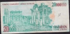 7.Emisyon 20 000 000 Lira A19 933034 Çok Temiz