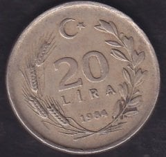 1984 Yılı 20 Lira