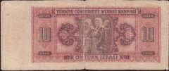 3.Emisyon 10 Lira C3 421644 Temiz