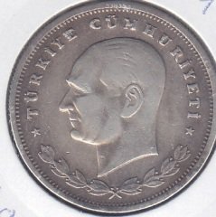 1934 YILI 100 KURUŞ GÜMÜŞ (ORTA YILDIZ)