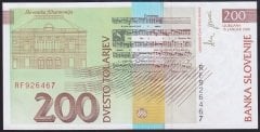 Slovenya 200 Tolarjev 2001 ÇİLALTI ÇİL Pic 15c