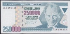 7.EMİSYON 3.TERTİP 250000 LİRA G16 186435 ÇİLALTI