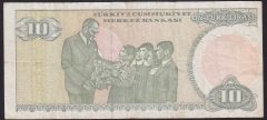 7.EMİSYON 1.TERTİP 10 LİRA A29 739380 ÇOK TEMİZ