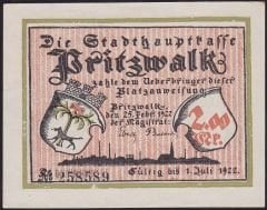 Almanya 2 Mark Notgeld 1922 Çil