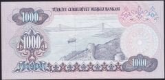 6.Emisyon 1.Tertip 1000 Lira A34 025618 Çilaltı