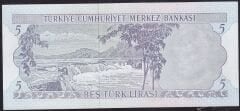 6.Emisyon 2.Tertip 5 Lira H41 208002 Çil