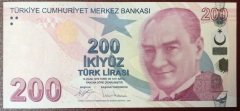 9.EMİSYON 200 LİRA 3.TERTİP C085 113366 ÇİL