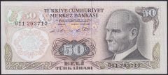 6.Emisyon 1.Tertip 50 Lira G11 293712 Ççt Çilaltı