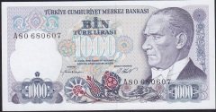 7.Emisyon 1.Tertip 1000 Lira A80 680607 Çilaltı Çil