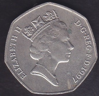 İNGİLTERE 50 PENCE 1997