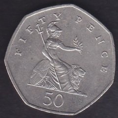 İNGİLTERE 50 PENCE 1997