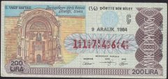 1984 9 ARALIK ÇEYREK BİLET Ç SERİSİ eski para alan yerler