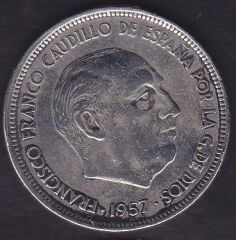 İspanya 50 Pesetas 1957 ( 71 )