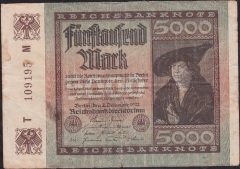 Almanya 5000 Mark 1922 Çok Temiz