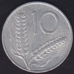 İtalya 10 Liret 1968