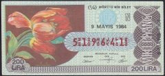 1984 9 MAYIS ÇEYREK BİLET N SERİSİ