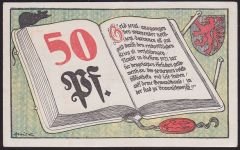 Almanya 50 Pfennig Notgeld 1921 Çil