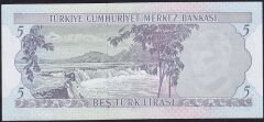 6.Emisyon 2.Tertip 5 Lira G71 400201 Çilaltı