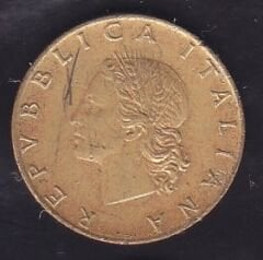 İtalya 20 Liret 1958